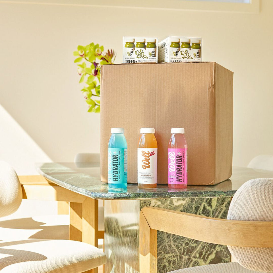 Lemon + Ginger + Honey Elixir Box - 24 Pack – Well Juicery Canada