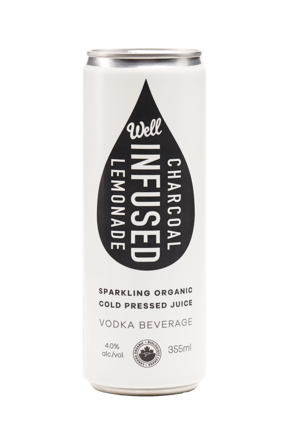 Organic Charcoal Sparkling Vodka Lemonade (Not Available for Sale Online)