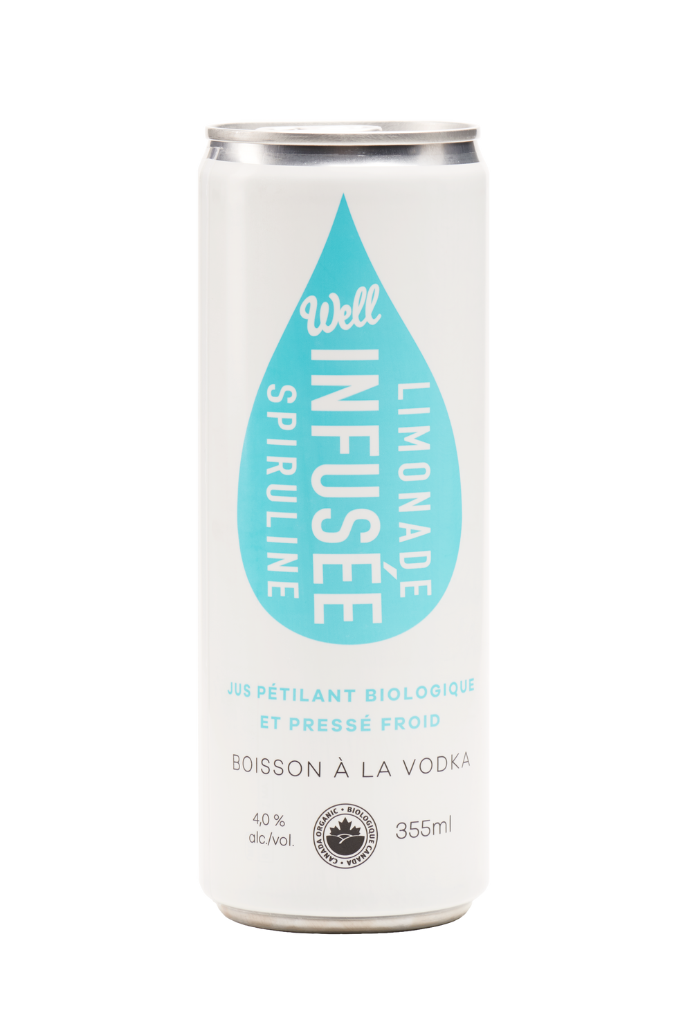 Organic Spirulina Sparkling Vodka Lemonade (Not Available for Sale Online)